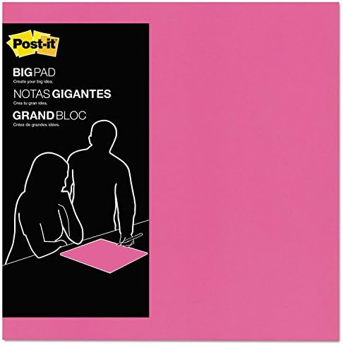 Post-it BP15P Big Pad, 15 x 15, Fuchsia, 30-Sheet