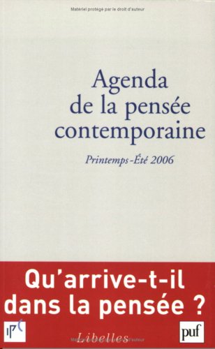 Agenda de la pensée contemporaine