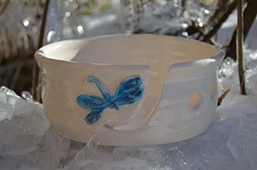 READY TO SHIP! Yarn Bowl Extra Large With Dragonfly