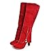 Knee High Boots for Women Sexy Over-The-Knee Boots Suede Zipper Heel Boot Trendy Chunky Block Heel Boots