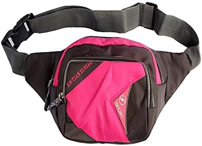 CNC-016 Waist Pack Bag Sport Fanny pack Hip Belt Bag Pouch for Hiking Cycling / Climbing / Outdoor Bumbag / 7.9 X 5.6 X 2.8 Inches / (Pink)