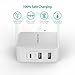USB C Charger RAVPower 30W Travel Wall Charger Adapter with 5V/3A Type C and iSmart2.0, Compatible Nintendo, Google Pixel XL, Galaxy S9 S8 Note8, iPhone X 8 (White)