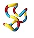 Tangle Jr. Brain Tools Classic Sensory Fidget Toy, 3 Pack, Carnival, Orange Yellow Green, Light Blue Red Yellow