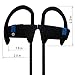 Bluetooth Headphones Wireless Earphones for Sport Running with Mic New Black By Frayagresa (Black)