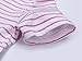 Fiream Girls' Casual Short-Sleeved Striped T-shirt Dress(Red,3T)