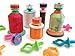 Original BOBBINIS Bobbin Holders (12 pcs) by Smartneedle | Storage Thread Bobbins on top of Thread spools | Works with L,M and A bobbins |Great for embroidery, quilting and sewing thread