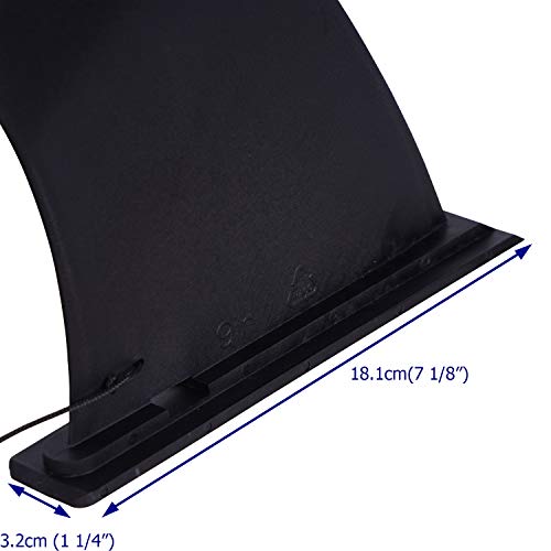 Neolife 10" Surf & SUP Single Fin Surfboard Fins - Free No Tool Fin Screw - 10 inch Center Fin for Longboard & Paddleboard
