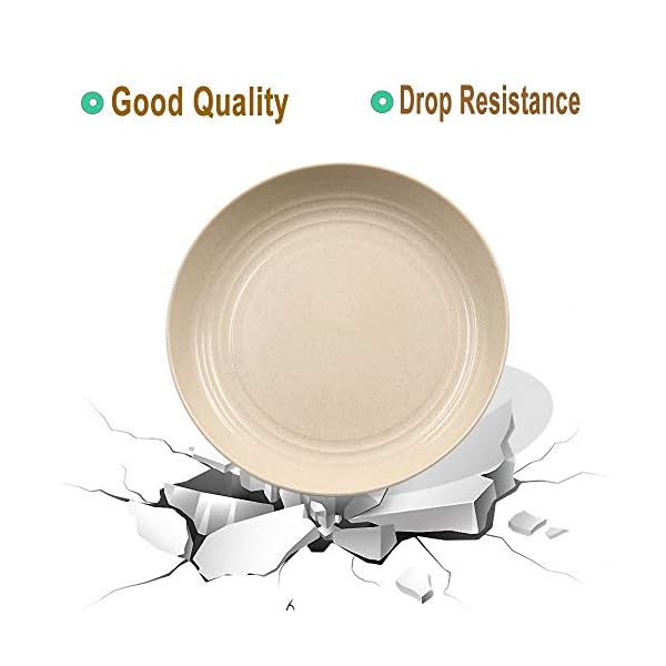 20-Pieces-Wheat-Straw-Dinnerware-Sets-Lightweight-Plates-Bowls-Spoon-and-Fork-Set-Unbreakable-Tableware-Set-for-Picnic-Party-BBQ-Wedding-Camping-B6 20 Pieces Wheat Straw Dinnerware Sets, Lightweight Plates Bowls Spoon and Fork Set, Unbreakable Tableware Set for Picnic Party BBQ Wedding Camping (B6)
