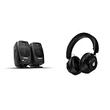 ADAM Audio D3V Active Desktop Monitoring System with USB-C Connection (Pair, Black) H200 Closed-Back Headphones
