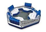 Intex Pacific Paradise 4-Person Relaxation Station Water Lounge River Tube Raft (Toy)