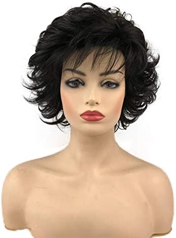 Wiginway Short Black Choppy Layers Synthetic Hair Wig Wigs for Women …