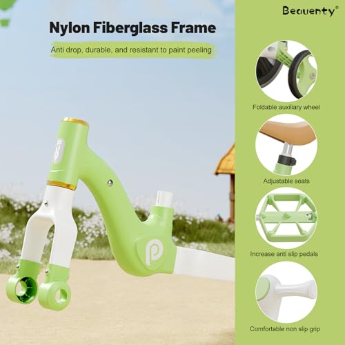 Beauenty Kids Tricycle, Kids Balance Bike, Toddler Tricycle with Footrest for 1-5 Years Old