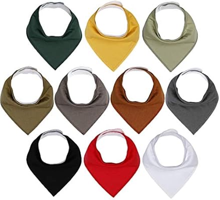 bandana bibs solid color