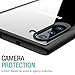 TOZO for Samsung Galaxy Note 10 Case PC + TPU Clear Hard Back Panel Hybrid PC+TPU Protect Cover Shock Absorption Back-Transparent Bumper for Samsung Galaxy Note 10 Black Edge