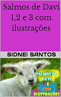 Livro Salmos de Davi 1,2 e 3 com ilustrações