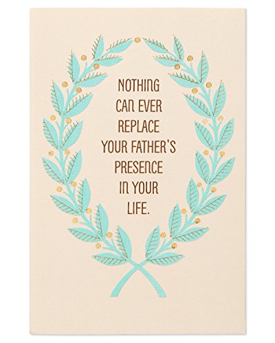 American Greetings Father's Presence Sympathy Card with Foil