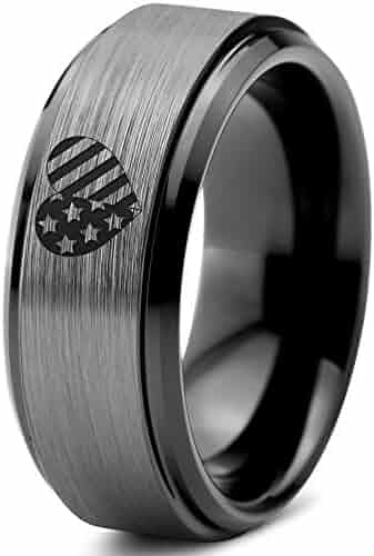 Shopping Tungsten Floral Or Flags 25 To 50 Jewelry Men
