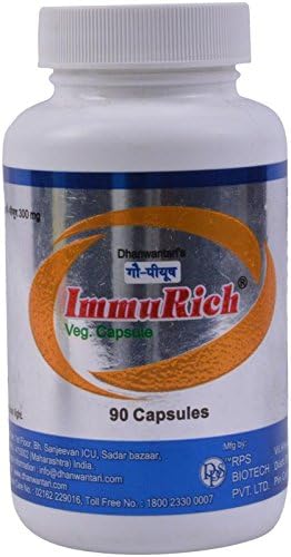Dhanwantri Immurich Patented Formula Chewable Cow Colostrum -90 Capsules (Pack of 5)