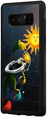 Samsung Galaxy Note 8 Case with Ring Holder Stand Lion And Sun, Ultra Slim Luxury Case Cover With 360 Rotating Ring Grip/Stand Holder/Kickstand waterproof anti-scratch
