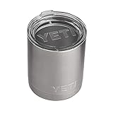 YETI Rambler 10 oz Lowball, Vacuum Insulated, Stainless Steel with Standard Lid, Stainless