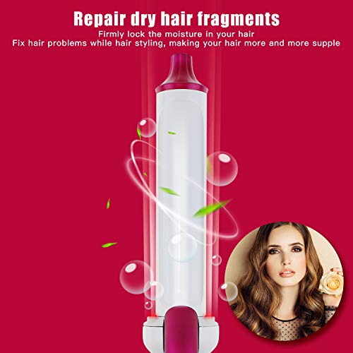 Efflemour Infrared Ionic Curling Iron 1.25 Inch with 6 Heat Settings, Variable Frequency Thermostatic Tech, Dual-Voltage Anti-Scald Hair Curler (110-240V, 280F-450F)
