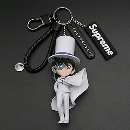 Amazon Co Jp 名探偵コナン 江戸川コナン カイトキッド手作りキーホルダーコナンペンダントミニかわいいバッグ飾りハンドオフィスアバディーンモデルペンダントキーホルダーカイトキッドギフトボックスなし Pvc Abs製 塗装済み完成品フィギュア おもちゃ