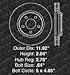 Max Advanced Brakes PerformanceMAX Front & Rear Brake Kit | Fits 1998-2002 Chevy Camaro | Slotted & Drilled E-Coated Rotors & Carbon Ceramic Brake Pads for Precision Control