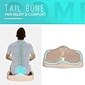 NurtureSoft 3-in-1 Office Chair + Car Seat + Wheelchair Orthopedic Seat Cushion. 100% "Pure" Memory Foam | Sciatica Pain Relief, Coccyx, Lower Back & Tailbone Comfort