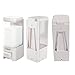 SVAVO V-8101 Liquid Plastic Wall Mount Hand Soap Dispenser for Hotel Kitchen Bathroom White,Chrome 500ml Pack of 1