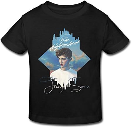JudeB Troye Sivan Blue Neighbourhood Children's T-Shirts for Age 2-6 Girls Boys T Shirt Black 3 Toddler