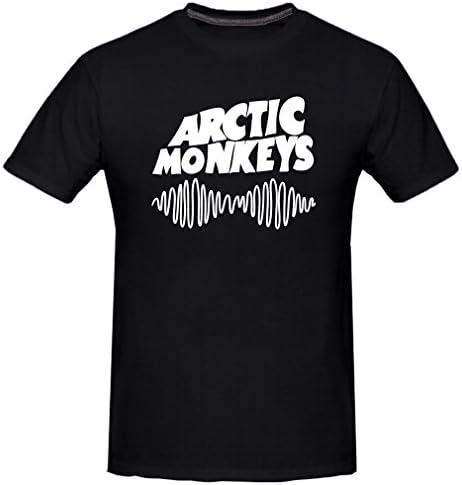 Men's Am Soundwave Logo Rock T-Shirt (Black X-Large)