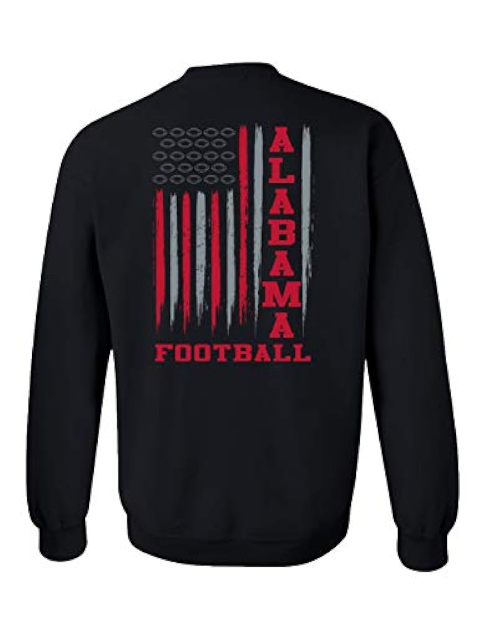 Football Team Color American Flag Unisex Crewneck Sweatshirt - Picture 1 of 11