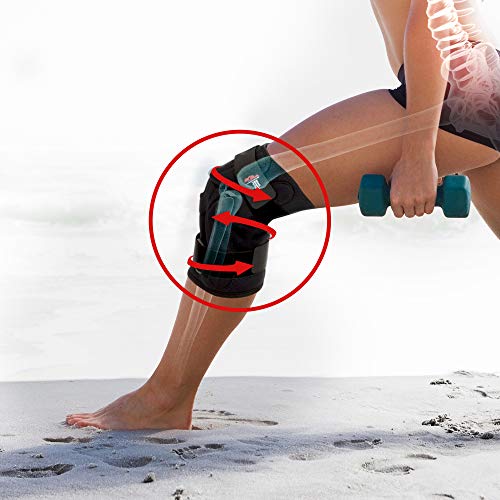 Hinged Unloader Knee Brace Support Relieves LCL ACL MCL, Meniscus
