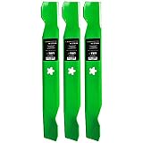 8TEN LawnRAZOR Blade Set for Craftsman Husqvarna Poulan AYP 50 Inch Deck 137380 156468 532137380 Hi-Lift 3 Pack