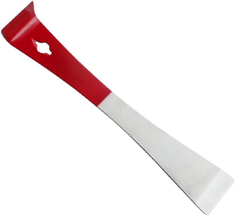 KINGLAKE 304 Stainless Steel Bee Hive Tool Scraper Beekeeping Equipment Tool for Beekeepers, Red, Flat head