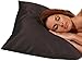Betty Dain Satin Pillowcase with Zipper, King Size, Black (Set of 2)
