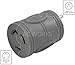 AC WORKS [EV515L630] EVSE Upgrade Electric Vehicle Charging Adapter 15Amp Household Plug to L6-30R Female Connector