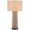 Coastal-Table-Lamp-Woven-Seagrass-Burlap-Drum-Shade-for-Living-Room-Family-Bedroom-Bedside-Nightstand-Office-360-Lighting Coastal Table Lamp Woven Seagrass Burlap Drum Shade for Living Room Family Bedroom Bedside Nightstand Office - 360…