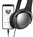Audio Cable for Bose QC25 / QC35 / Noise Canceling 700 Headphones with iPhone Connector - Replacement Aux Cord w/ In-line Remote Mic, Volume Control (Black)