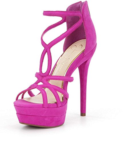 Jessica Simpson Womens Rozmari Open Toe Casual Strappy Sandals, Purple, Size 7.5