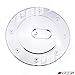 A-PADS Compatible with(Just overlay Stick on, NOT for SNAP IN Replacement) Chrome Gas Door Cover for 07 08 09 2010 11 12 13 14 15 16 17 18 19 20 2021 Toyota TUNDRA- Chromed Fuel Tank