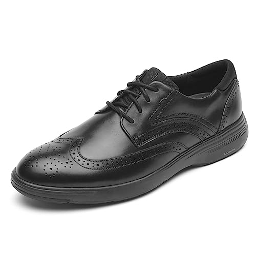 Rockport Men's Noah Wingtip, Black, 10 W
