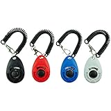 EcoCity 4-Pack [New Upgrade Version] Dog Training Clicker with Wrist Strap