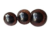 TOPWEL 100PCS Brown Plastic Safety Eyes for Sewing Crafting Buttons for Bear Doll of DIY (20MM)