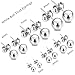 Stainless Steel Stud Earrings, 6 Pairs, Surgical Stainless Steel Black and Silver Color Studs Earrings For Women Mens Sensitive Ears Silver Color