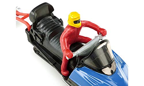 siku 1684, Snowmobil mit Rettungsschlitten, Metall/Kunststoff, Multicolor, Mit Fahrer und geborgener Person – Bild 4