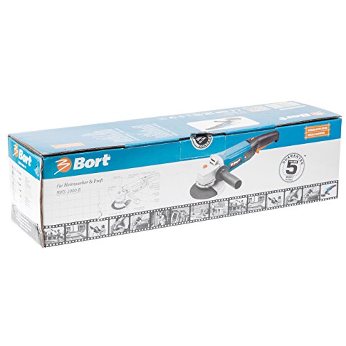 Bort Winkelschleifer BWS-1000-R mit Drehzahlregelung, 900 Watt, Ø 125 mm, 11000 UpM (Gang 1-0 UpM, Gang 2-2012 UpM, Gang 3-5566 UpM, Gang 4-8405 UpM, Gang 5-10571 UpM, Gang 6-11000 UpM) – Bild 2
