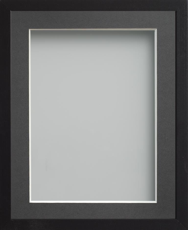 Frame Company Webber Black with Grey Mount, 10x8 for 7x5 inch