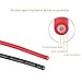 DROK Jumper Wires with Alligator Clips Electrical - 10pcs 45mm Large Pure Copper 19.6 inches/50cm Test Leads with Alligator Clips for Multimeter Electrical Testing
