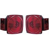 Peterson Incandescent Square Trailer Tail Lights (RLC-441) Submersible